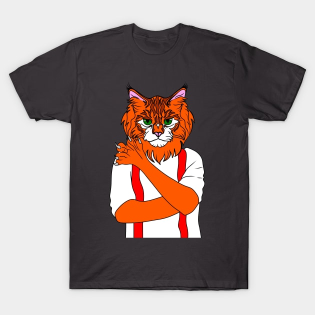 Cat T-Shirt by AlinaFedorova